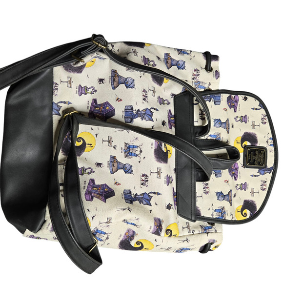 Loungefly Disney The Nightmare Before Christmas Halloween Town Rucksack - Picture 5 of 7